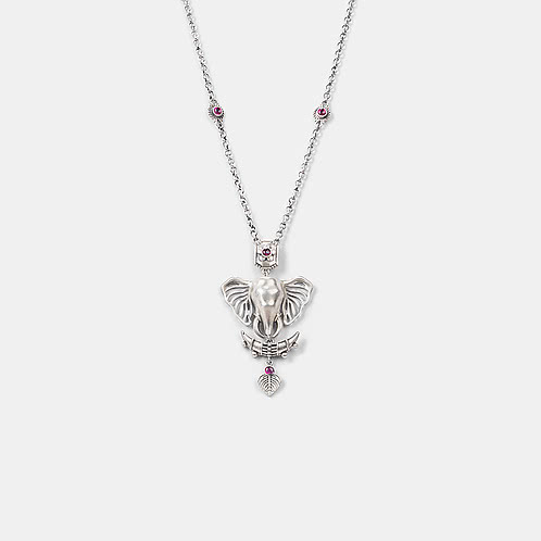 The Saviour Elephant Necklace Crafted in 925 Silver