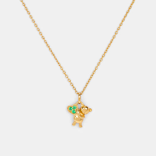 Bear Hug Necklace in Gold Plated 925 Silver