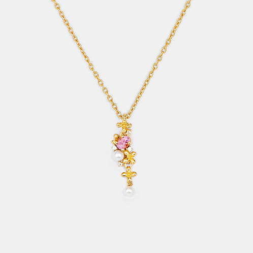 Always by your Side Necklace in Gold Plated 925 Silver