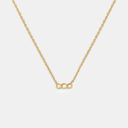By your Side Necklace in Gold Plated 925 Silver