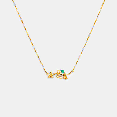 Flower for You Necklace in Gold Plated 925 Silver