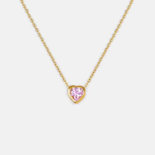 Heart is Yours Necklace in Gold Plated 925 Silver