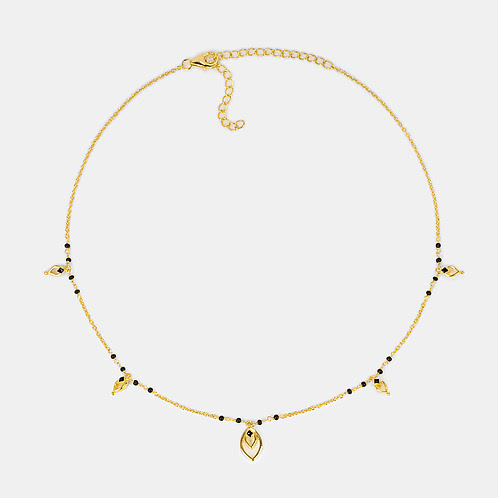 Queen of Networking Mangalsutra Necklace in Gold Plated 925 Silver