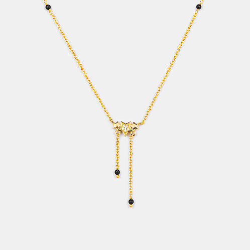 Starry Night Mangalsutra Necklace in Gold Plated 925 Silver