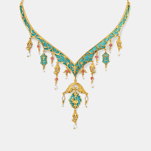 Gal Mithi Necklace In Gold Plated 925 Silver