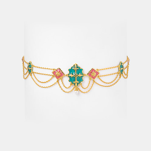 Soneha Necklace In Gold Plated 925 Silver