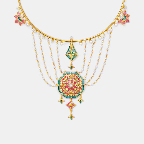 Soni De Nakhre Necklace In Gold Plated 925 Silver
