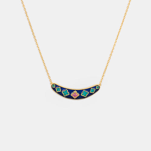 Jharokha Necklace In Gold Plated 925 Silver