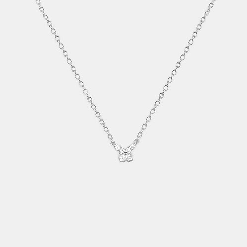 925 Silver Fly on Butterfly Kids Necklace