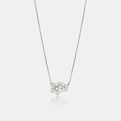 Lise M Necklace in 925 Oxidised Silver