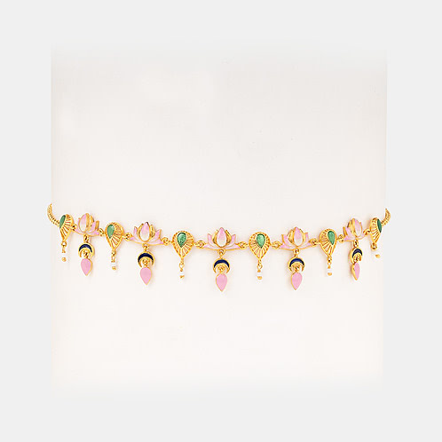 Sanjhi Blossom Necklace in Gold Plated 925 Silver