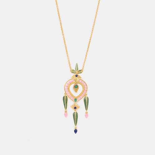Mukut Tarang Necklace in Gold Plated 925 Silver