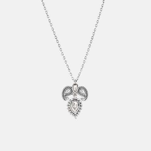 Mahotsav Necklace in 925 Oxidised Silver