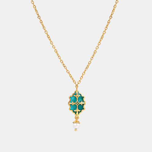 Shagun Necklace In Gold Plated 925 Silver