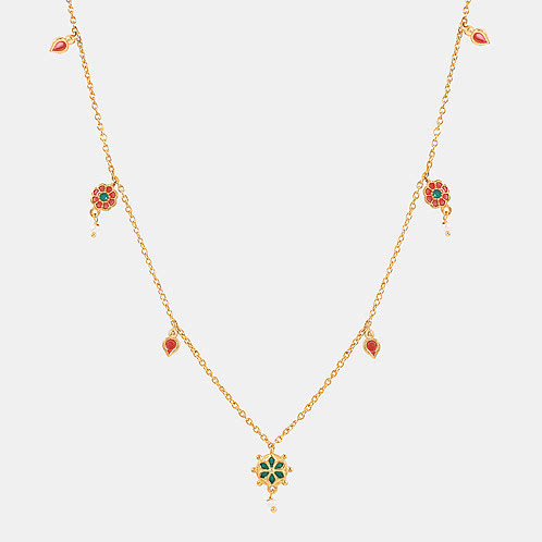 Kanya Necklace In Gold Plated 925 Silver