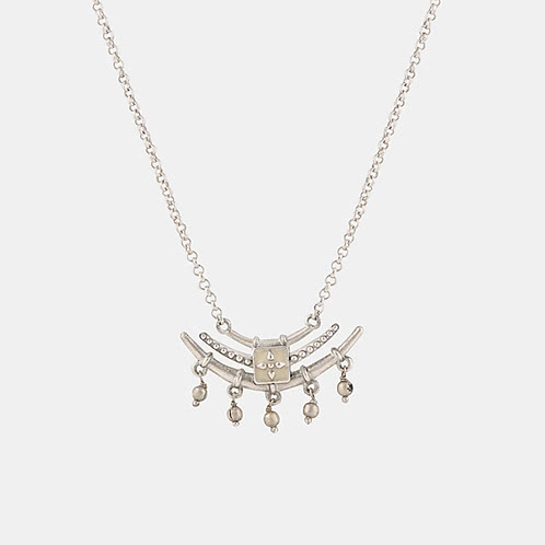 Kataka Pendant Necklace in Oxidised 925 Silver