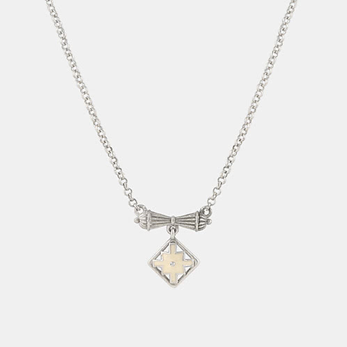 Chaukhdi Pendant Necklace in Oxidised 925 Silver