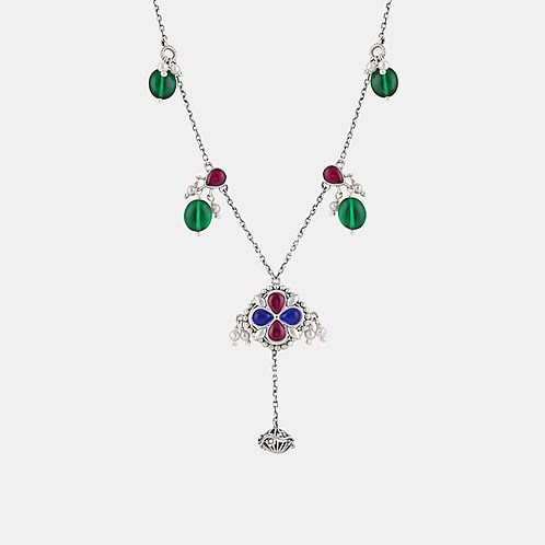 Feeling Chellame Oxidised Necklace in 925 Silver