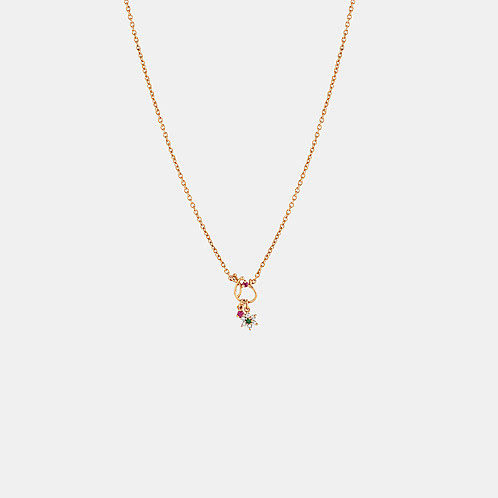 Vintage Bloom Necklace in Gold Plated 925 Silver