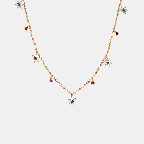 Garland of Love Necklace in Gold Plated 925 Silver