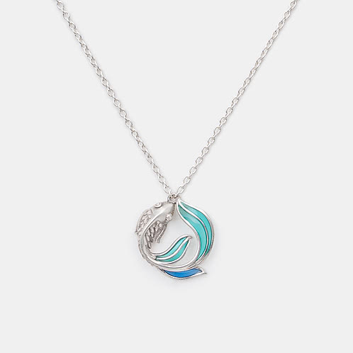 Flow through Storms Necklace in 925 Silver