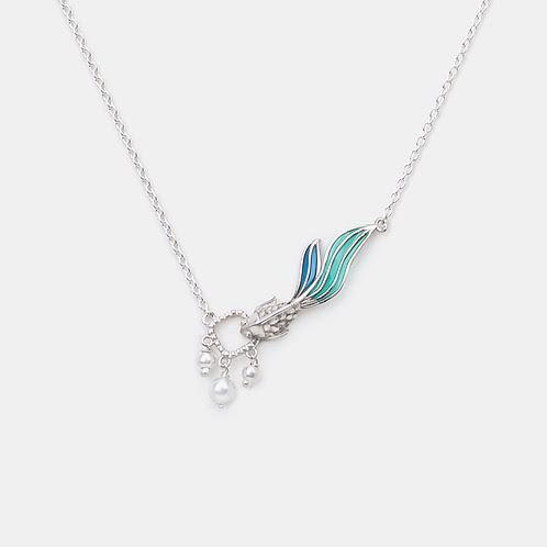 Flow through Depths Necklace in 925 Silver