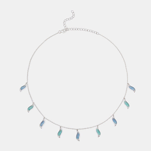 Flow through Noise Necklace in 925 Silver