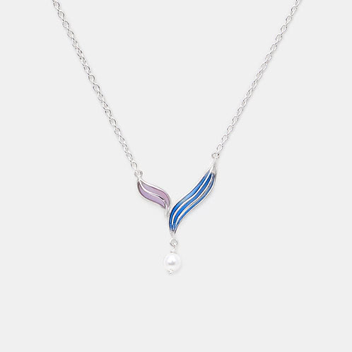 Flow through Undercurrents Necklace in 925 Silver