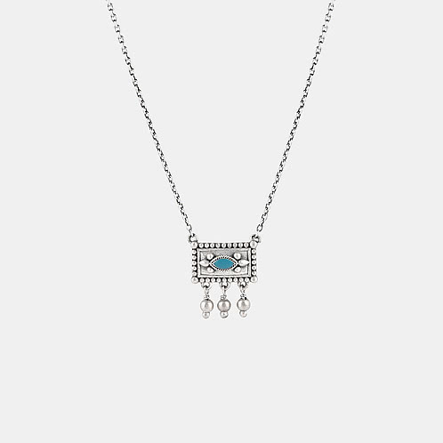 Bandish Necklace in Oxidised 925 Silver
