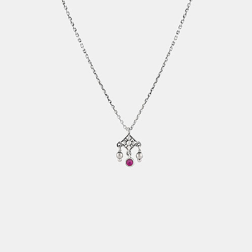 Laya Necklace in Oxidised 925 Silver