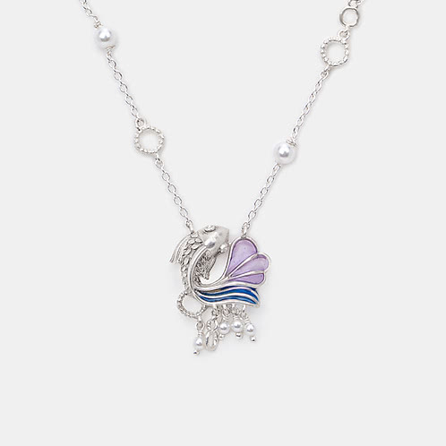 Flow through Oceans Necklace in 925 Silver
