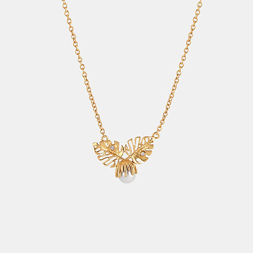 Verdant Bevy Necklace in Gold Plated 925 Silver