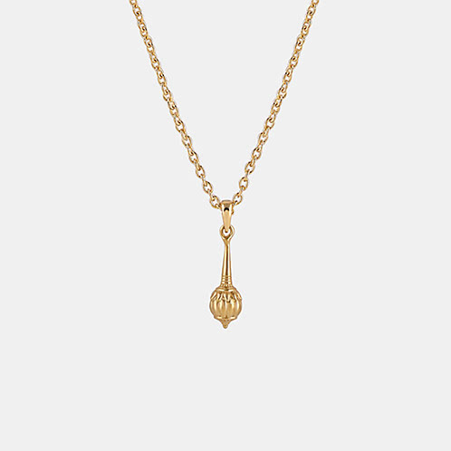 Hanuman Gada Necklace in Gold Plated 925 Silver For Kids