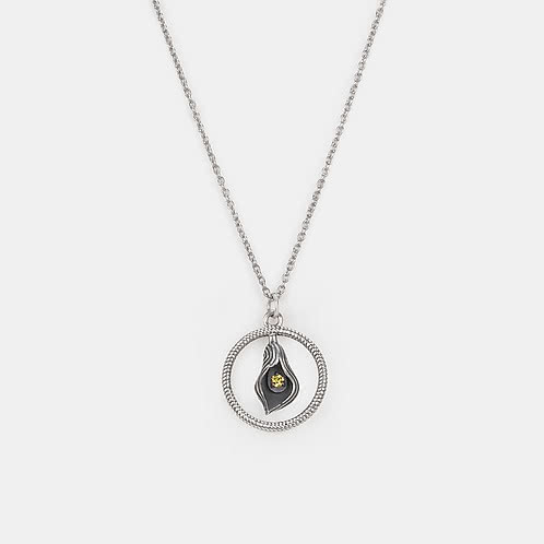Lily of Happiness Necklace in 925 Silver