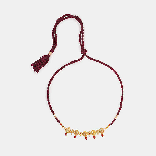 Khambha Necklace in Gold Plated 925 Silver
