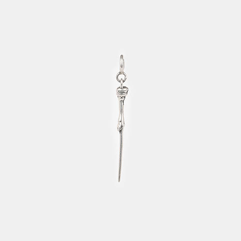 Wand Charm in 925 Silver