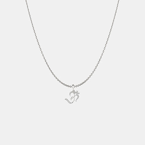 Spiritual Om Pendant in 925 Silver