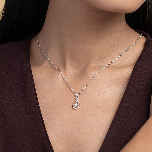 Serenade Teardrop Charm in 925 Silver
