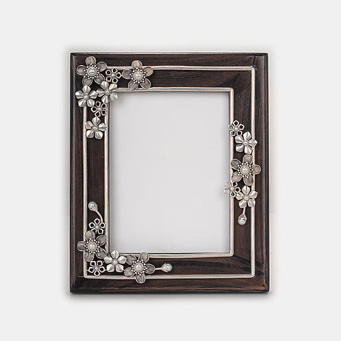 Marie C Photo Frame in Oxidised 925 Silver