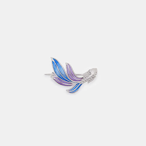 Flow through Uncertainties Brooch in 925 Silver