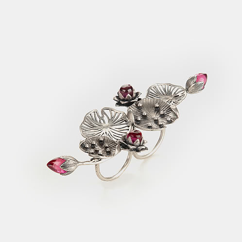 Oxidised Rise Above Rumours Ring in 925 Silver