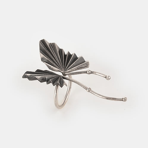 Oxidised Chasing My Future Self Ring in 925 Silver