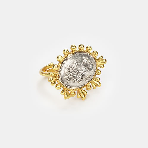 Gold Vintage Coin Ring – SaraBeJewelry
