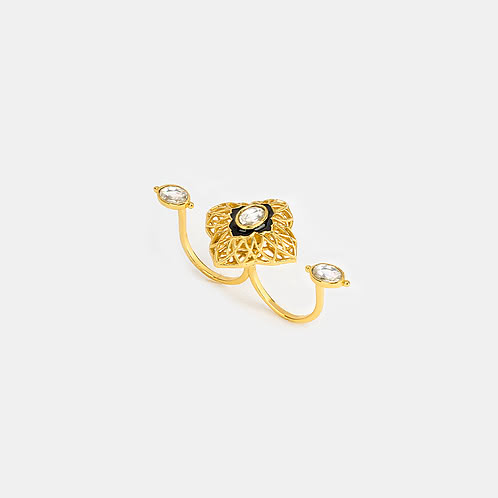 Queen of Multitasking Ring in Gold Plated 925 Silver