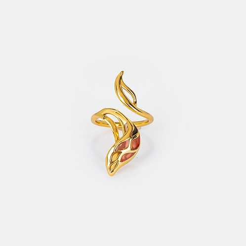 Forged by Setbacks Ring in Gold Plated 925 Silver