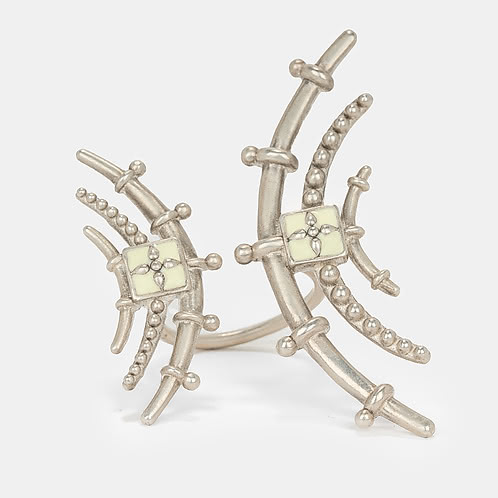 Kataka Ring in Oxidised 925 Silver