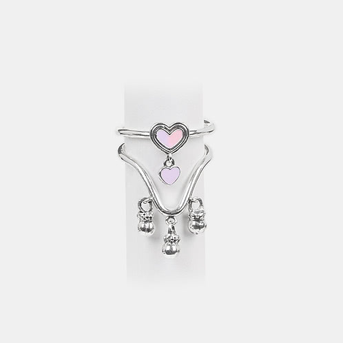 Bring in the Comfort Heart Stackable Rings in 925 Silver