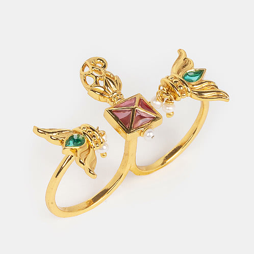 Phera Promise Ring in Gold Plated 925 Silver