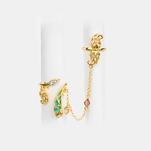 Rasmon Rivaj Ring in Gold Plated 925 Silver