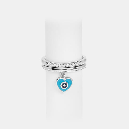 Hex Off Nazar Evil Eye Ring in 925 Silver